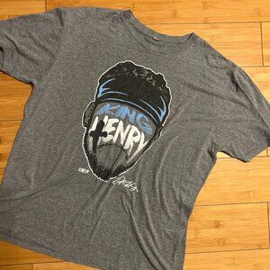 Vintage NFL King Derrick Henry Player Silhouette Baltimore Tennessee